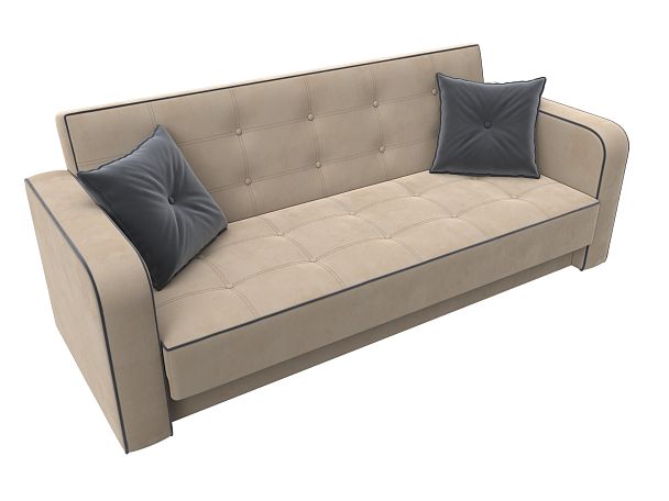 Диван-книжка Тур Велюр бежевый - Вид 5