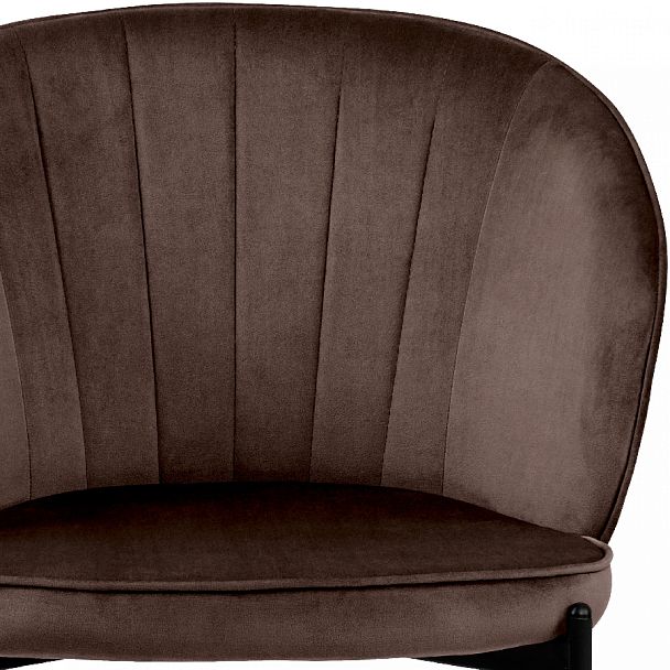 Комплект кухонных стульев Миэль коричневый велюр/черный, 3 шт. - Вид 7