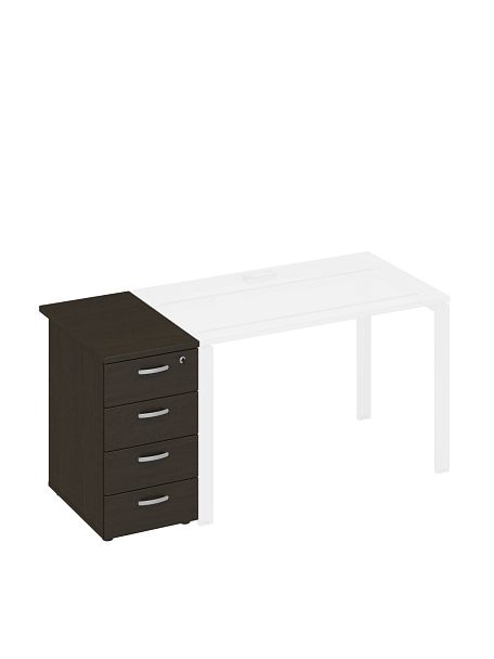 Тумба приставная 4-х ящичная с замком A4 А4 9221 БП  - Вид 1