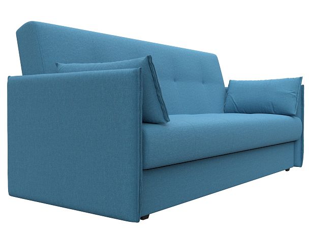 Диван-книжка Лига-018 Рогожка голубой - Вид 3