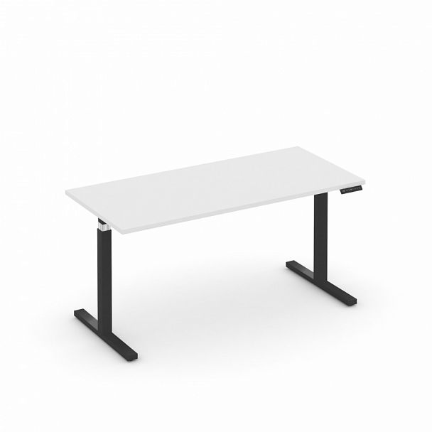 Стол электроподъемный "MOVE UP" MV.SE-4.7 Черный металл / Белый Бриллиант - Вид 1