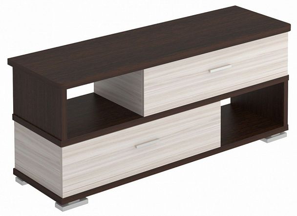 Тумба комбинированная Домино СБ-40/2-ПВК Венге/Карамель - Вид 1