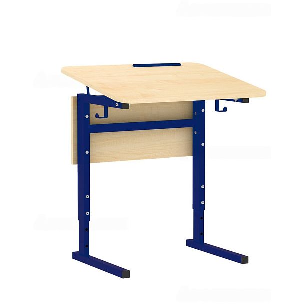 Стол ученический 115Рп, 1-местный, регулир. высота и наклон столешницы 0-10° на прямоугольной трубе (м/к Красный, Синий, Зеленый), гр.4-6 - Вид 6