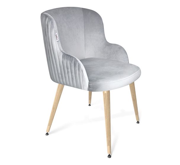 Стул Sheffilton SHT-ST39/S95-WH-1 серое облако/прозрачный лак/черный муар - Вид 1