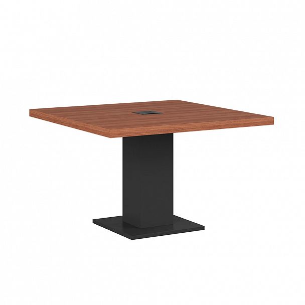 Стол для переговоров Liverpool 120x120x76 орех - Вид 1