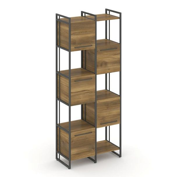 Rift Шкаф комбинированый RF.NS-003 Сандал Янтарный/Металл Антрацит 820*396*2010 - Вид 1