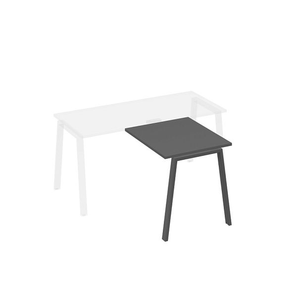 Брифинг-приставка на опорах TRE A4 А4 Б3 073 БП антрацит премиум / металлокаркас антрацит - Вид 1