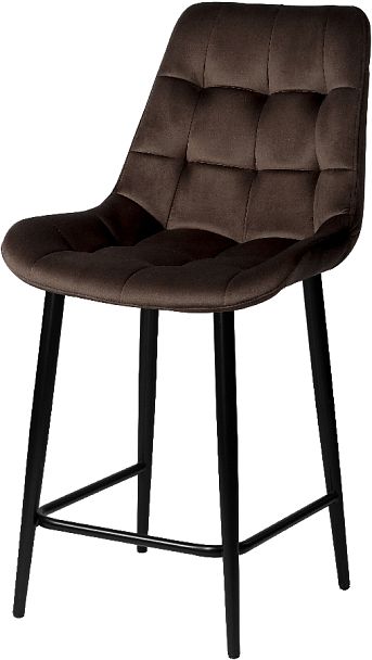 Комплект полубарных поворотных стульев Эйден, Confetti coffee/черный, 3 шт. - Вид 2