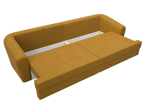 Диван прямой Милтон Велюр желтый - Вид 8