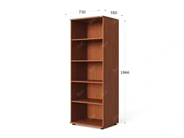 UNITY РШ-02Г ОРЕХ ИТАЛЬЯНСКИЙ Стеллаж открытый Прямой 730х550х1966 - Фото предпросмотра