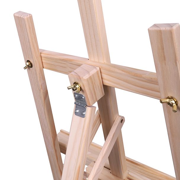 Мольберт напольный из сосны Лира с полкой, 170х55х70 см, высота холста до 107 см, BRAUBERG ART CLASSIC, 192261 - Вид 21