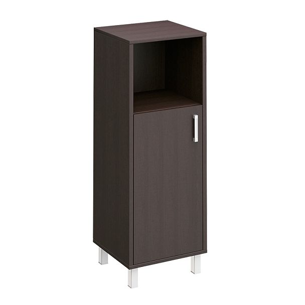 Шкаф для документов ЛЕВЫЙ, дверь ДСП без замка + ниша "Борн" В 421-811 дуб шамони - Вид 3