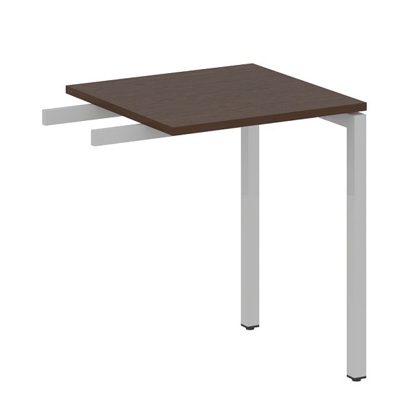 Metal System Quattro Приставной элемент на П-образном м/к 40БП.ПР-1 Венге/Серый металл 600*600*750 - Вид 1