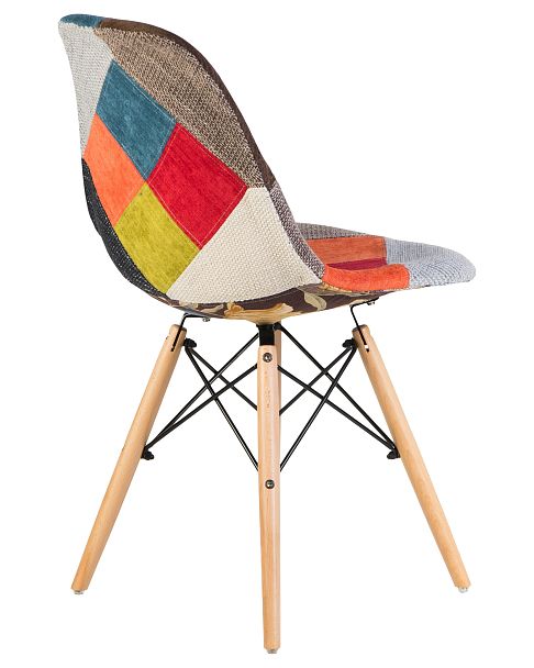 Стул обеденный LMZL-PP623 (ножки светлый бук, цвет сиденья мозаика) - Вид 4