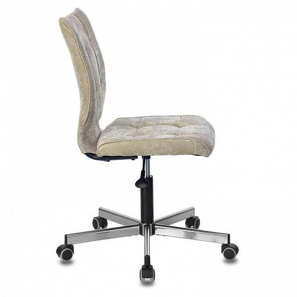 Кресло BRABIX "Stream MG-314", без подлокотников, пятилучие серебристое, ткань, песочное, 532396, MG-314_532396 - Вид 4