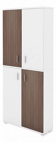 Шкаф книжный Домино ПУ-30-3 Белый/Шамони - Вид 1