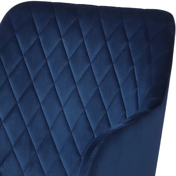 Полубарное поворотное кресло Барли К, Confetti blue/белый - Вид 7