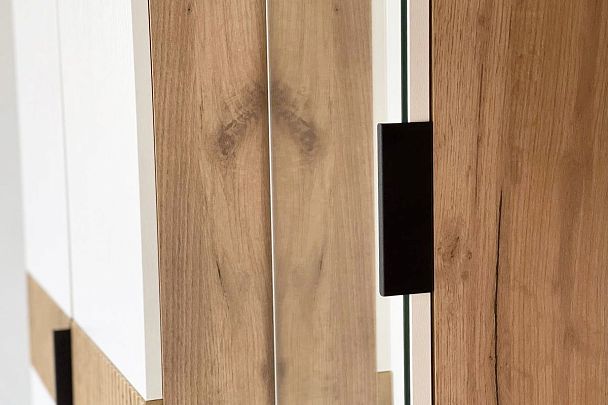 Бери Прихожая MPR-021.2563 дуб крафт золотой/белое дерево - Вид 14