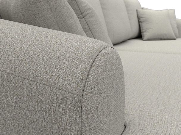 Диван прямой Милтон Рогожка бежевый - Вид 4