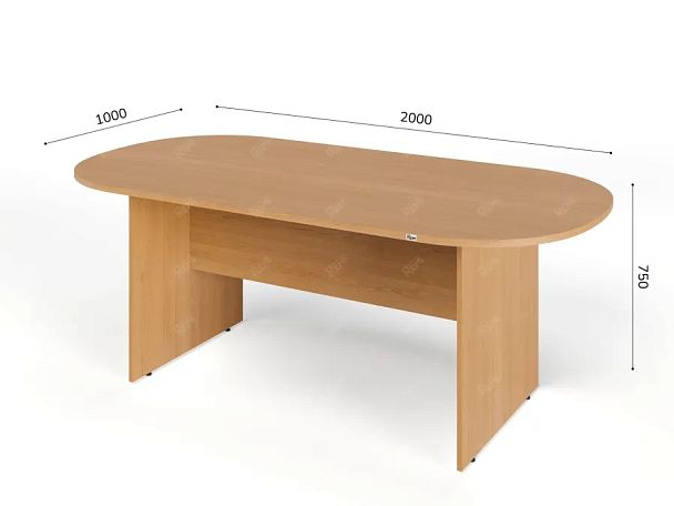 ЛАЙТ / LIGHT RLG010-20x10 Конференц-стол 200x100x75 Бук - Вид 5