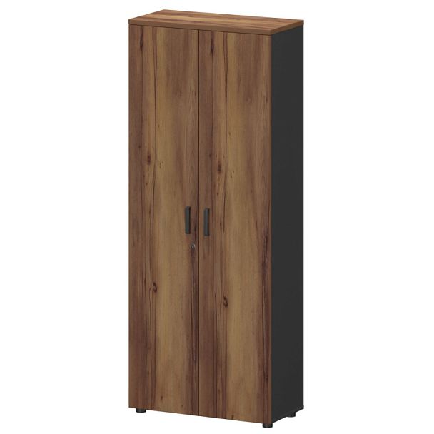 Шкаф СМШ-58Д Тип2 Графит/Таксония 792x380x1990 Смарт - Вид 1