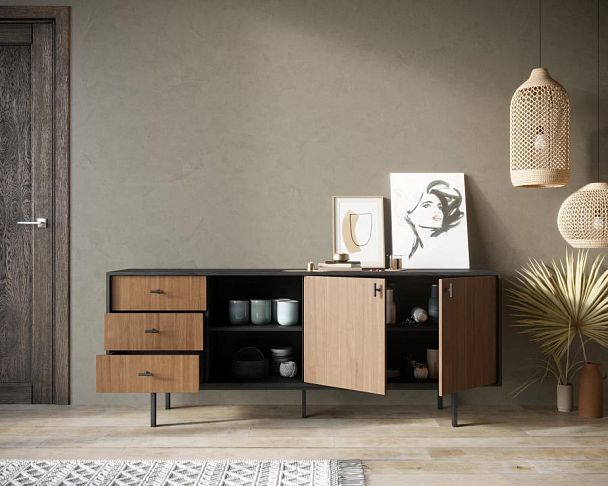 Комод с дверками и нишей Emerson арт EM15 - Вид 2