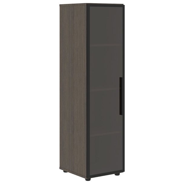 Шкаф со стеклянной дверью VMCS 40.2(L) Дуб Сильвер 400х430х1517 VELION - Вид 1