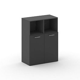 Cross Шкаф широкий средний CRF.ST-201 Черный F/Базальт UM 896*460*1202 - Фото предпросмотра