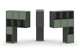 Concept Надставка высокая CN.DNV-005 Кобо/Антрацит/Металл Антрацит 1099*350*1486 - Фото предпросмотра