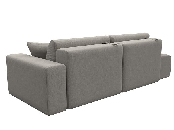 Диван прямой Лига-036 НПБ Модерн подлокотник справа Рогожка бежевый - Вид 6