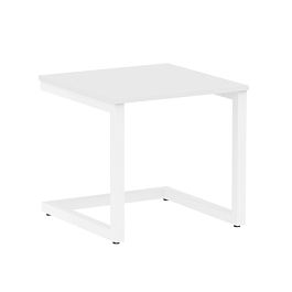 Home Office Стол журнальный VR.SP-2-58.G Белый/Белый металл 580*600*550 - Фото предпросмотра