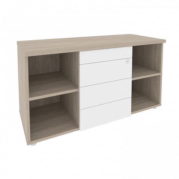 Тумба сервисная "Onix direct" O.TS-11 TIP дуб аттик/белый - Вид 1