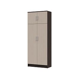 ШК-205 Машенька ЛДСП шкаф 2-х створчатый (800*2020*380) венге/дуб белфорт - Фото предпросмотра