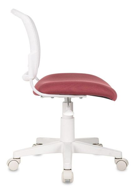 Кресло детское Бюрократ CH-W296NX белый TW-15 сиденье розовый 26-31 сетка/ткань крестов. пластик пластик белый - Вид 2