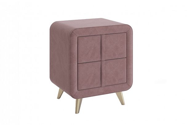 Тумба прикроватная Софи 2 TM-001.2.2078 пудра (велюр) - Вид 1