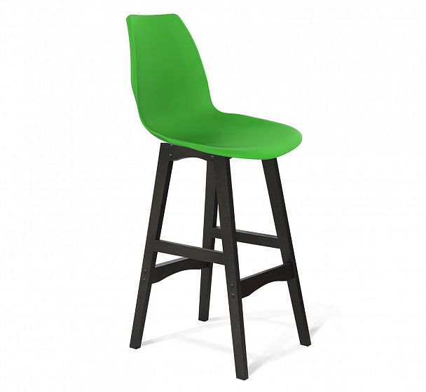 Стул барный деревянный Sheffilton SHT-ST29/S65 зеленый зеленый ral6018/венге - Вид 1