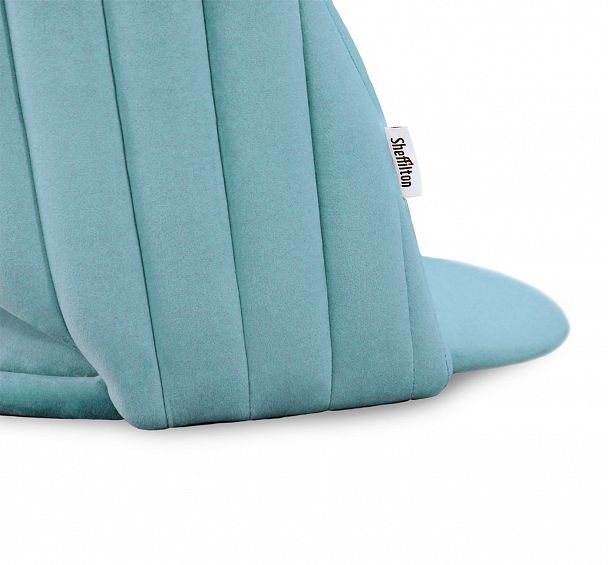 Стул барный SHT-ST34-1/S128 голубая пастель/хром/белый муар - Вид 3