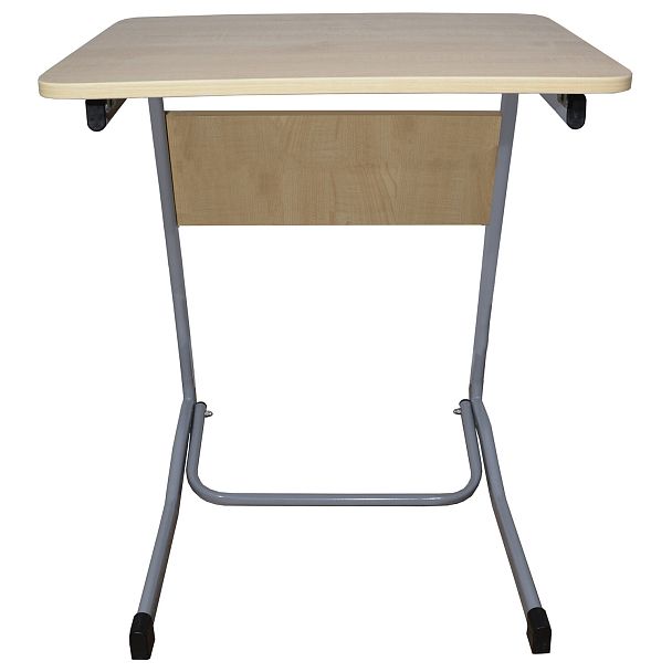 Парта Олимп, 1-местная, нерегулируемая, серый каркас, ЛДСП клён, гр.6 - Вид 5