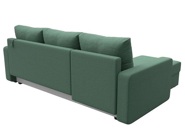 Диван угловой Ливерпуль Лайт левый угол Рогожка зеленый - Вид 6