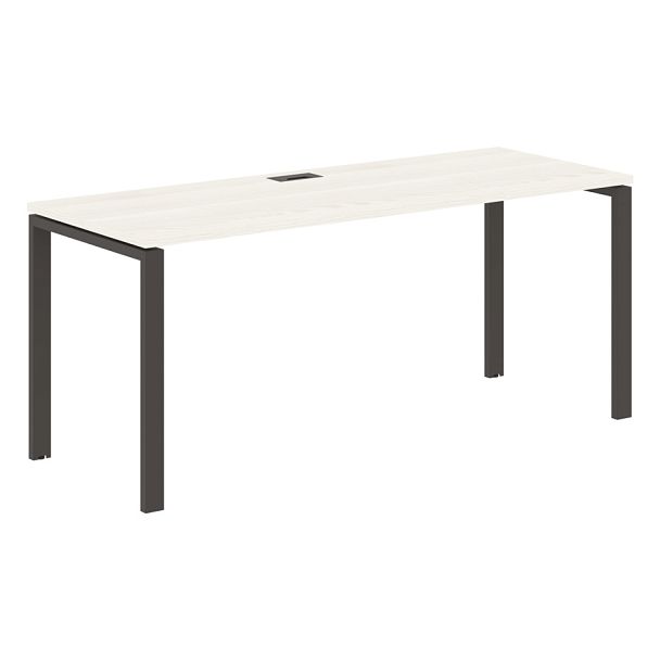 Стол прямой EUST 1767 Ясень Траун/Мокко 1760х670х750 EDIS - Вид 1