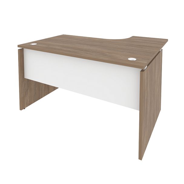 Onix Стол эргономичный левый O.SA-3 (L) Дуб аризона/Белый бриллиант 1380*1180*750 (800/460) - Вид 1