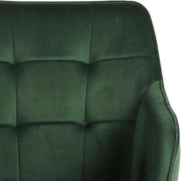 Комплект полубарных поворотных кресел Мони К, Confetti deep forest/черный, 3 шт. - Вид 8