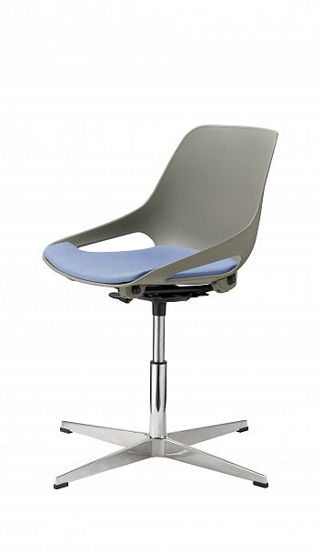 Стул Q5 c мягким сиденьем SW КРЕСЛО на основании FIRE, серый - Вид 7