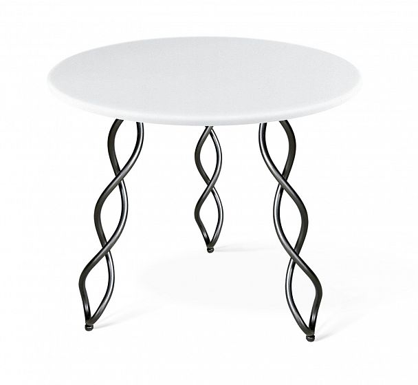 Стол Sheffilton SHT-TU17/80 МДФ черный муар/белый - Вид 2