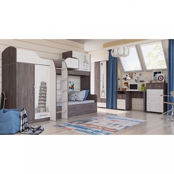 Кровать 2х ярусная №2 "Омега 18" - Вид 4