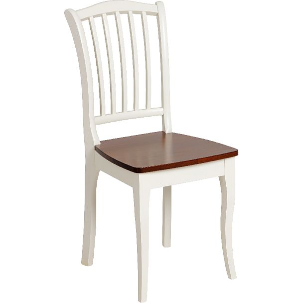 Комплект деревянных стульев с жестким сиденьем Элин Слоновая кость/Темный орех, 4 шт. - Вид 3