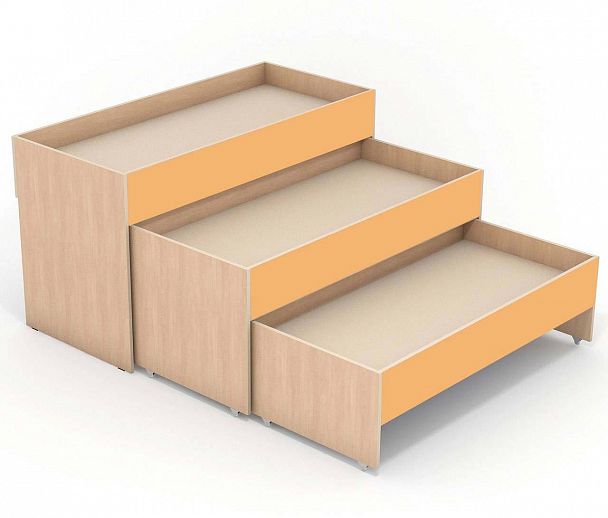 Кровать 3-х ярусная выдвижная "715" - Вид 4