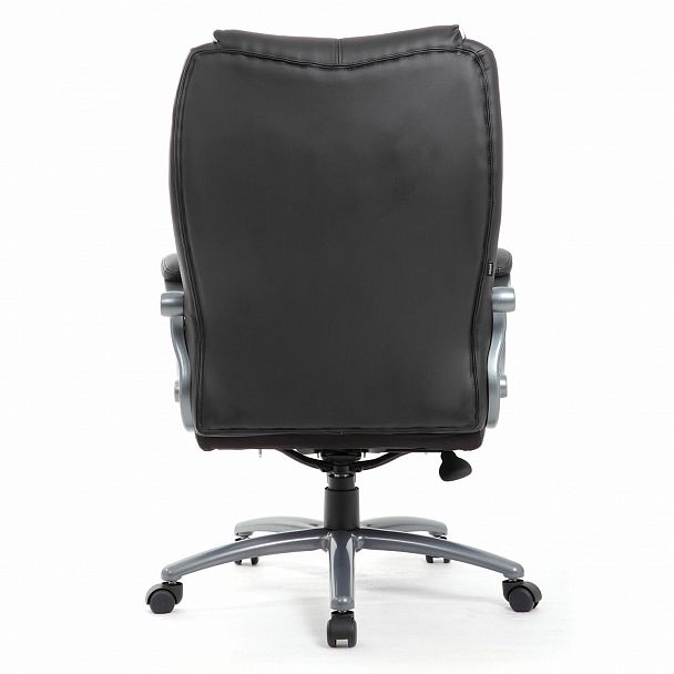 Кресло офисное BRABIX PREMIUM "Strong HD-009", НАГРУЗКА до 200 кг, экокожа черная, ткань серая, 531945 - Вид 6