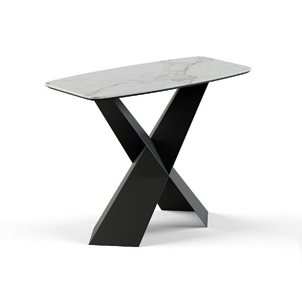 Консоль Tyler 100 керамика матовая, белая - Вид 1