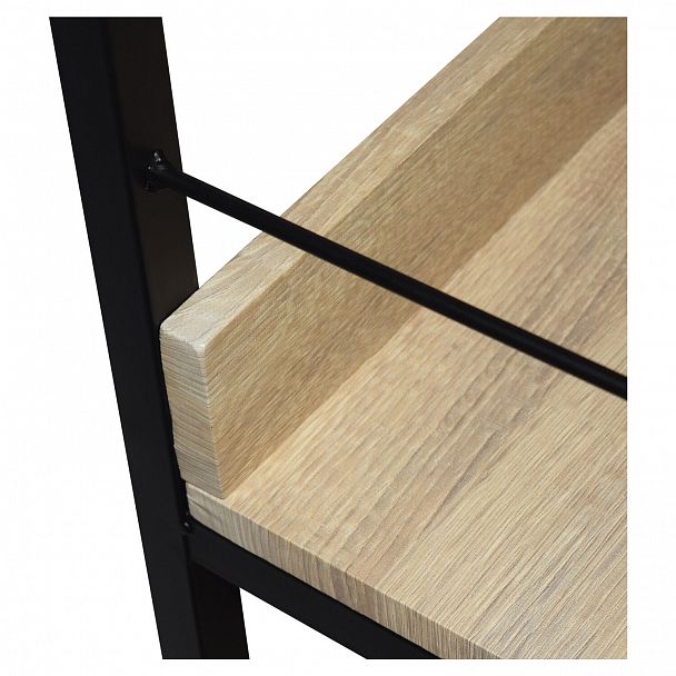 Стеллаж на металлокаркасе BRABIX "LOFT SH-003", 600х350х1500 мм, 5 полок, цвет дуб натуральный, 641236 - Вид 12